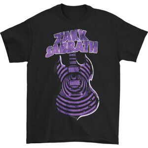 Purple Guitar Tour Tee Zakk Sabbath Rock Metal Graphic Fan Style T-Shirt  181